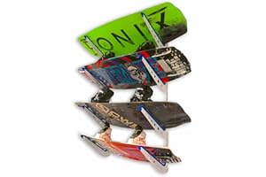 StoreYourBoard Wakeboard Rack di stoccaggio a parete, Metal Wakeboard regolabile 4 e supporto Wakesurf