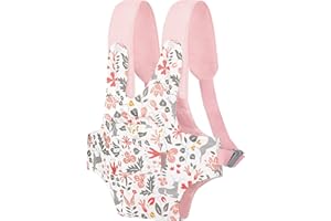 GAGAKU Marsupio per Bambole Baby Doll Carrier Davanti e Dietro Giocattolo Farcito Che Trasporta Spalline IncrociateTrasportini per Ragazze Chiusura a Scatto - Cervo Rosa