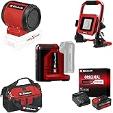 Einhell TE-ES 18/150/1 Li-C + TC-CL 18/1800 Li + TC-SR 18 Li BT Ak&uuml;l&uuml; Enerji İstasyonu, Projekt&ouml;r ve Hoparl&ouml;r Seti (4,0 Ah Ak