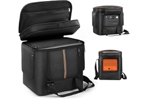 EUGOOCX Bolsa de transporte portátil compatible con Jackery Explorer 2000 V2 2042Wh, funda de almacenamiento de viaje con ventana de acceso rápido, conveniente para camping, senderismo, uso doméstico