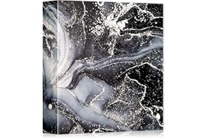 Lanpn Album de Fotos 10x15 600, Cuero Gran capacidad Album para Photos Bolsillos Verticales Horizontal Negro Oro