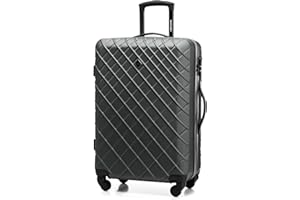 WITTCHEN Walizka - Średnia | twarda obudowa, materiał: ABS | wysoka jakość i stabilność | Czarny | 70x46x27 cm