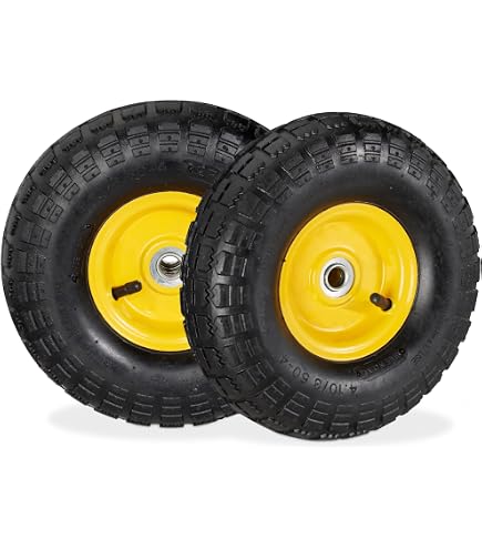 Reinhold Knochenmuß Roue Pneumatique Encastrable 150 Mm - Charge Max 75 Kg - Jante Plastique Avec Roulement à Rouleaux Pour Chariot Et Meuble
