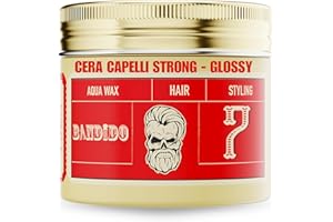 BANDIDO Aqua Hair Wax Red 7 Tenuta Forte – Cera Capelli Uomo Effetto Fissante (Brillante) – Cera per Capelli Uomo Modellante Profumo Fruttato – Hair Fiber Brillantezza Intensa - 125ml