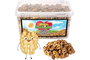 Bite & Delight 1,5 kg orzechów włoskich bez łupiny, orzechy włoskie w workach, duże opakowanie, 100% naturalne, wegańskie, bez dodatków, duże i jasne ziarna