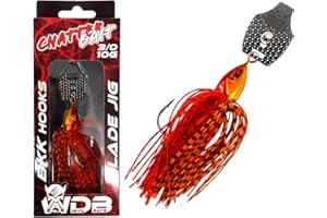 Angel-Berger Wild Devil Baits Blade Jig Chatterbait Leurre artificiel pour perche, brochet, sandre