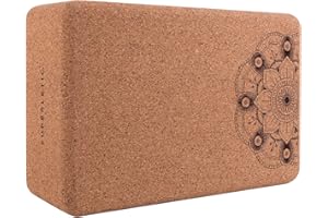 ‎SUPERLETIC SUPERLETIC® Yoga Block Elite - Yogablock Kork 2er Set I Yogaklotz als Hilfsmittel für Asanas I Yoga Zubehör I Yoga Block Kork für Fitness, Rücken und Regeneration