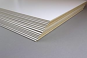 1a Bilderrahmen MDF Zuschnitt 3 mm stark 35 x 80 cm Holz Werkstoff Platte sehr stabil Größe wählbar passgenau und einseitig Weiß