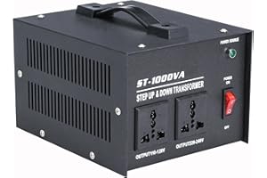 tonchean 1000W Voltage Converter UK to US & US to UK Toroidal Core Step Up & Down Voltage Transformer Output 110V - 120V & 220V - 240V Voltage Converter with UK Standard Plug Circuit Break Protection