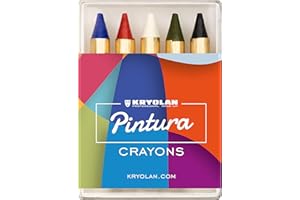 Kryolan Pintura Crayons - Matite da trucco senza profumo, senza glutine, ideali per trucchi per bambini, feste, carnevale, Halloween