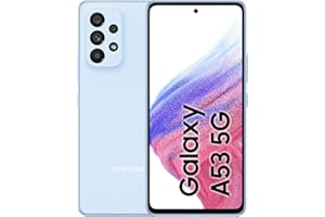 Samsung Galaxy A53 5G Smartphone Dual-SIM Android Handy 6 GB RAM 128 GB Speicher Awesome Blue + 30 Monate Garantie