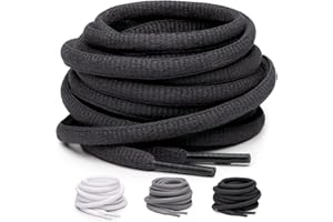 Miscly Lacets de Sport Ovales [3 Paires] pour les Chaussures de Course, les Chaussures de Sport et les Baskets