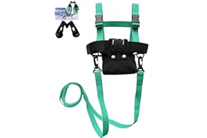 SKIWEB Kids Ski Harness With Back Grip, Long Ski Leash & Super Ski Wedge
