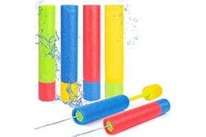 ZSYIULIA Foam Water Blaster 4PCS, Colorful Water Pistols for Kids Toddlers, Super Soaker Foam Guns for Kids & Adults, Outdoor Pool, Beach & Garden Summer Toys (Multicolor-4pcs, 30 * 5cm)