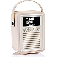 VQ Retro Mini DAB Radio with Bluetooth, Radio Alarm Clock with FM ...