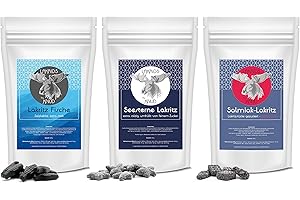 ‎KNUD Lakrids Knud | 3er Pack Lakritze Probier-Set - extra salzige, starke Lakritze (Salzig)