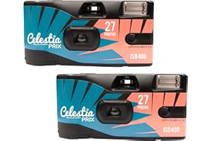 Celestiaprix Cámara de un Solo Uso 27 exposiciones con Flash Pack de 2