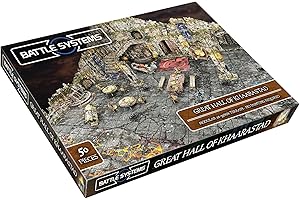 Battle Systems Great Hall of Khaarastad: Tabletop Gaming Terrain - Terrain Set - Fantasy - Unisex - Teen, Adult