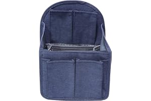 Soyizom Nylon Backpack Organiser Insert for Backpack Rucksack Universal Bag in Bag Men Women Shoulder Tote Bags Handbag Shoulder Bag Organisers,Navy-blue