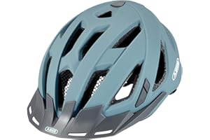 ‎ABUS ABUS Stadthelm Urban-I 3.0 - Fahrradhelm mit Rücklicht, Schirm und Magnetverschluss - für Damen und Herren