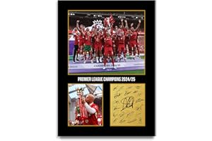 HWC Trading Liverpool Premier League Champions 2025 Gifts Printed Signed Autograph Picture for Football Fans and Supporters - A4 Print Only
