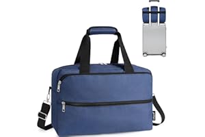 YOKGO Bolsa de Viaje 40x20x25 Ryanair Bolsa de Cabina Maletas de Viaje Cabina Plegable Bolsa de Viaje Bolsa Deportiva Equipaje de Fin de Semana para Mujer Hombre (Azul 20L)