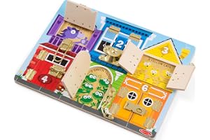 Melissa & Doug Upptagen bräda, Babyleksak, Barnleksaker, Första ålder leksaken, Aktivitetsleksak, Montessori leksaker, Brädspel, Busy board, Leksaker barn 3 år, Present till flicka eller pojke