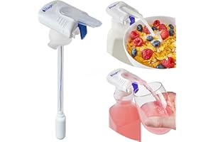 The Magic Tap Automatic Drink Dispenser - Hands-Free Beverage Dispenser for Fridge - Perfect for Milk, Juice - Gifts for Women & Men - 1 Pack, White