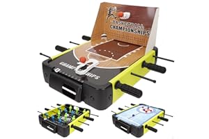 ColorBaby CB Games Set 3 Juegos de Mesa, Futbolín, Básquet, Air Hockey, para 1 ó más Jugadores, Juguetes niños 6 años, para Jugar en casa (39469)