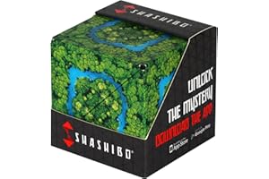 Shashibo Shape Shifting Box - Award-Winning, Patented Fidget Cube w/ 36 Rare Earth Magnets - Transforms Into Over 70 Shapes, Download Fun in Motion Toys Mobile App (Wild Series - Jungle)