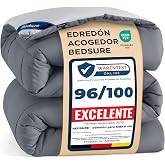 Bedsure Duvet for 105/120 cm Bed &ndash; Duvet Filling 200 x 200 cm, Light Grey | 300 g/m&sup2; breathable microfibre, soft touch, Oeko-