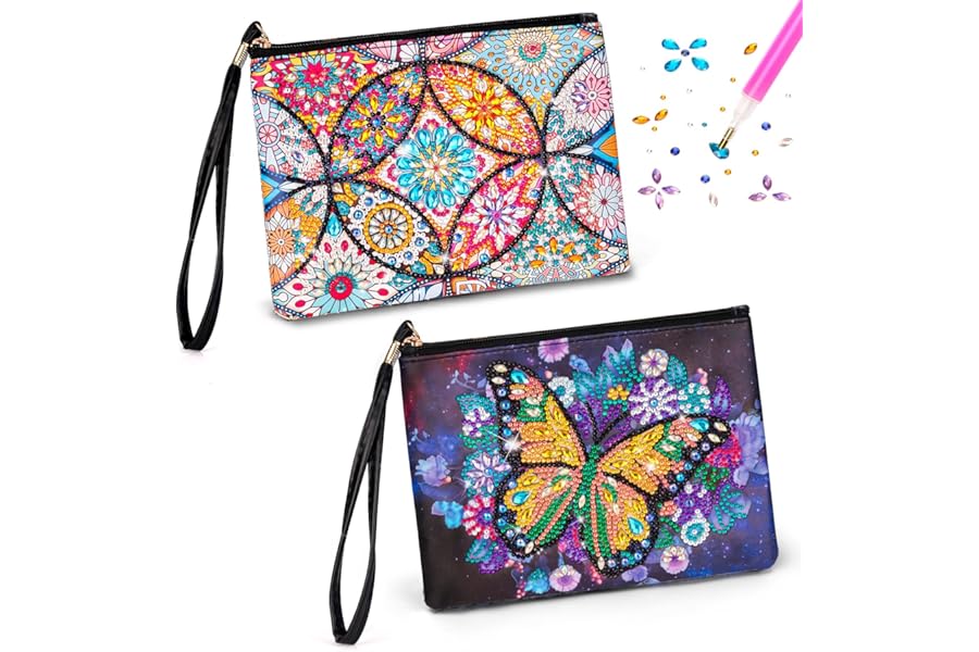 Crafts Kits for 6-12 Year Old, Gifts for 8 9 10 11 12 Year Olds Girls - Diamond Art and Crafts for Kids, Girls Toys Diamond Painting Handbags Set, Creative Birthday Presents for Teenagers Adults