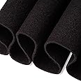 FabricLA Craft Felt Fabric - 72" Inch (182 cm) Wide & 1.6mm Thick Felt Fabric by The Yard - Black, 1 Yard (90 CM / 0.9 Meter)
