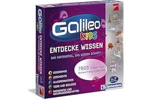Clementoni Galileo Kids Das große Wissens-Quiz - Lehrreiches Kartenspiel Frage-Antwort-Spiel ab 7 Jahren - Allgemeinwissen & Spaß für die ganze Familie 69159