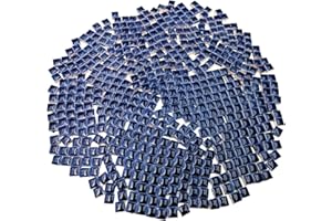 BTMIEY 500g Square Ceramic Mosaic Tiles, 500PCS 1 * 1CM Handmade Making Creative Micro Mosaic Pieces for Lovers DIY Mosaic Projects and Home Decorations (Deep Blue)