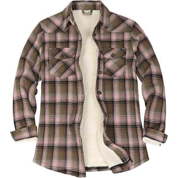 Battnot Damen Sherpa Gefüttert Flanell Hemdjacke B Produktbild-Vorschau 11