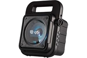 QTX | Ultimate Portable Party Speaker with Bluetooth, LED Lighting Effects & Microphone