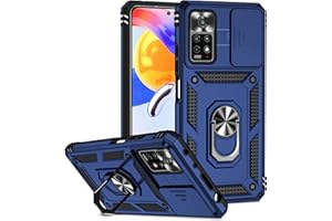 ATISIJIE Carcasa para Xiaomi Redmi Note 11 Pro 4G/5G Funda, Antigolpes Militar Funda Original con 360 Grados Magnetic Anillo [Protección de la cámara] Xiaomi Redmi Note 11 Pro 4G/5G Case Azul