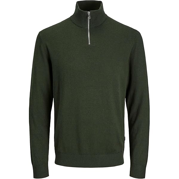 Sweat À Demi-Fermeture Éclair JACK & JONES Jjmatty - Maillot De Survetement Homme Logo, Coupe Normale