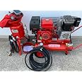 Sabbiatrice Professionale 24 Litri Con Compressore Benzina 14 HP - Kit Completo Per Pulizia E Ristrutturazione
