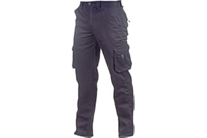 Security Line Men's Proteus Multibolsillos Work Pants/Pantalones de Seguridad con Cremallera YKK Pantalones elásticos tamaño de Cintura - 34 a 60