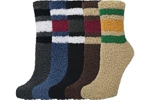 Justay Sowarm Męskie puszyste skarpetki damskie przytulne skarpety termiczne męskie dziewczęta miękkie puszyste skarpety zimowe ciepłe skarpety domowe skarpety do łóżka skarpety świąteczne prezenty