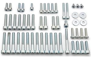 Easyboost Kit de tornillos completo 53 tornillos acero cincado para moto AM6 50cc MBK Xlimit Xpower DT Aprilia RS XP6-XPS Beta Rieju TZR Sherco