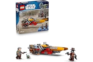 LEGO Star Wars 75437 Cobb Vanths Speeder - inkl. Cobb Vanth & Cad Bane Minifiguren sowie Blaster & Jetpack - Geschenk für Jungen ab 7 Jahren und Fans von The Mandalorian