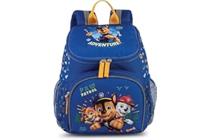 NOEY & LOU Paw Patrol Rucksack mit Chase, Marshall und Skye Jungen Mädchen von 3-6 Jahren, Kita- und Kindergartentasche mit Brustgurt – 31cm x 25cm x 10cm 8L Fabrizio