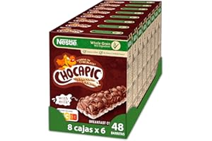 Cereales Nestlé Barritas Nestlé Chocapic - 8 paquetes de 6 barritas, Total: 48 barritas