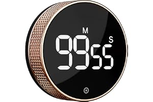 BlueSnail kökstimer, produktivitetstimer med LED digital skärm, smart timer för hemklassrum gym kontor, volym och ljusstyrka