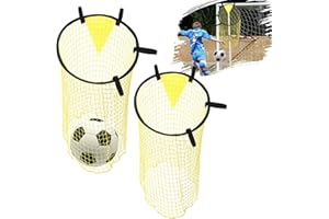 Wikay Set of 2 Football Goal for Kids, Pop-Up Football Goals, Kids Football Goals for the Garden/Indoor/Outdoors, Foldable Outdoor Sport Training Teens Adults Soccer with Carrying Bag