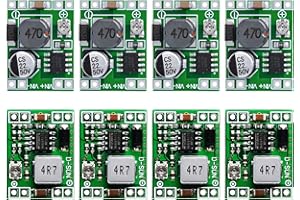 AOUZOVLI Buck Converter 8 Stück Mini Step Down Converter Modul, Step Down Converter Buck Converter MP1584EN 4,5-28V bis 0,8-20V DC-DC Wandler Modul, 24V zu 12V 9V 5V 3V Step Down Einstellbar Wandler