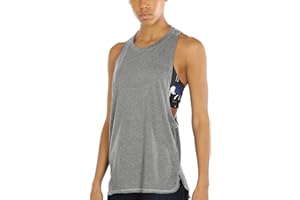 icyzone Canotta Donna Sportiva Senza Schienale Lunga, Traspirante e Sciolto T-Shirt per Fitness Yoga Corsa